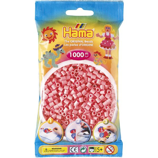 Hama Strijkkralen 1000st. Beads Roze