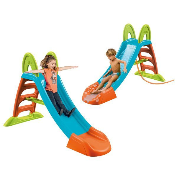 Feber Glijbaan Plus met Wateraansluitng - 160 x 75 x 105 cm - Multikleur