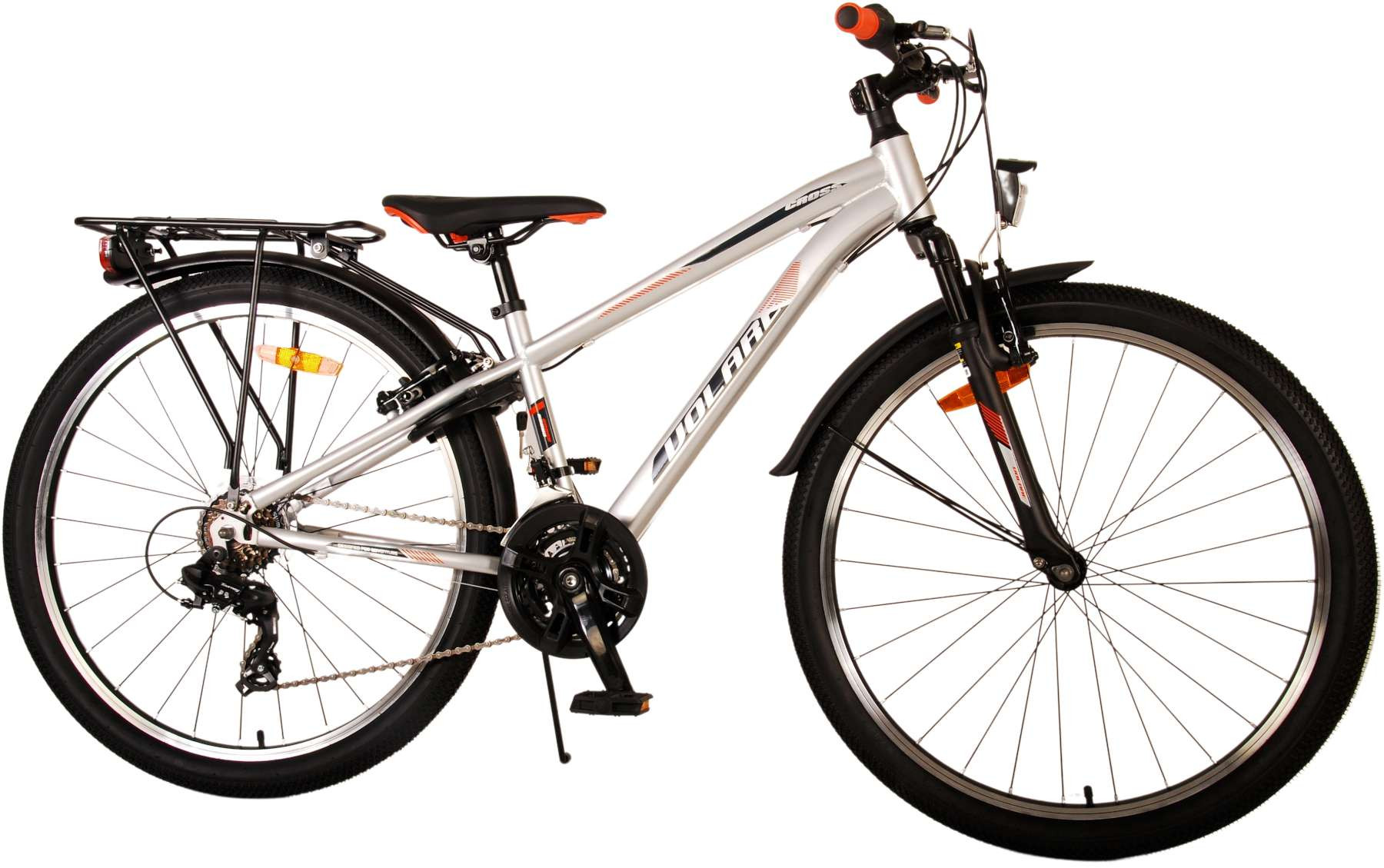 Volare Cross Kinderfiets - 26 Inch - Zilver - 18 Versnellingen