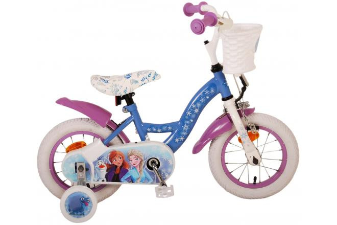 Disney Frozen 2 Kinderfiets - 12 Inch - Blauw/Paars