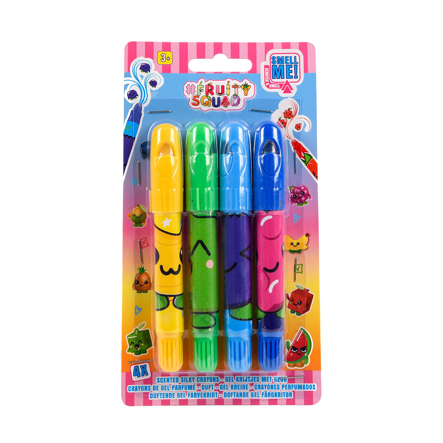 Fruitysquad Zachte Gel Krijtjes met Geur 4-Pack - Assoriment - Prijs per stuk