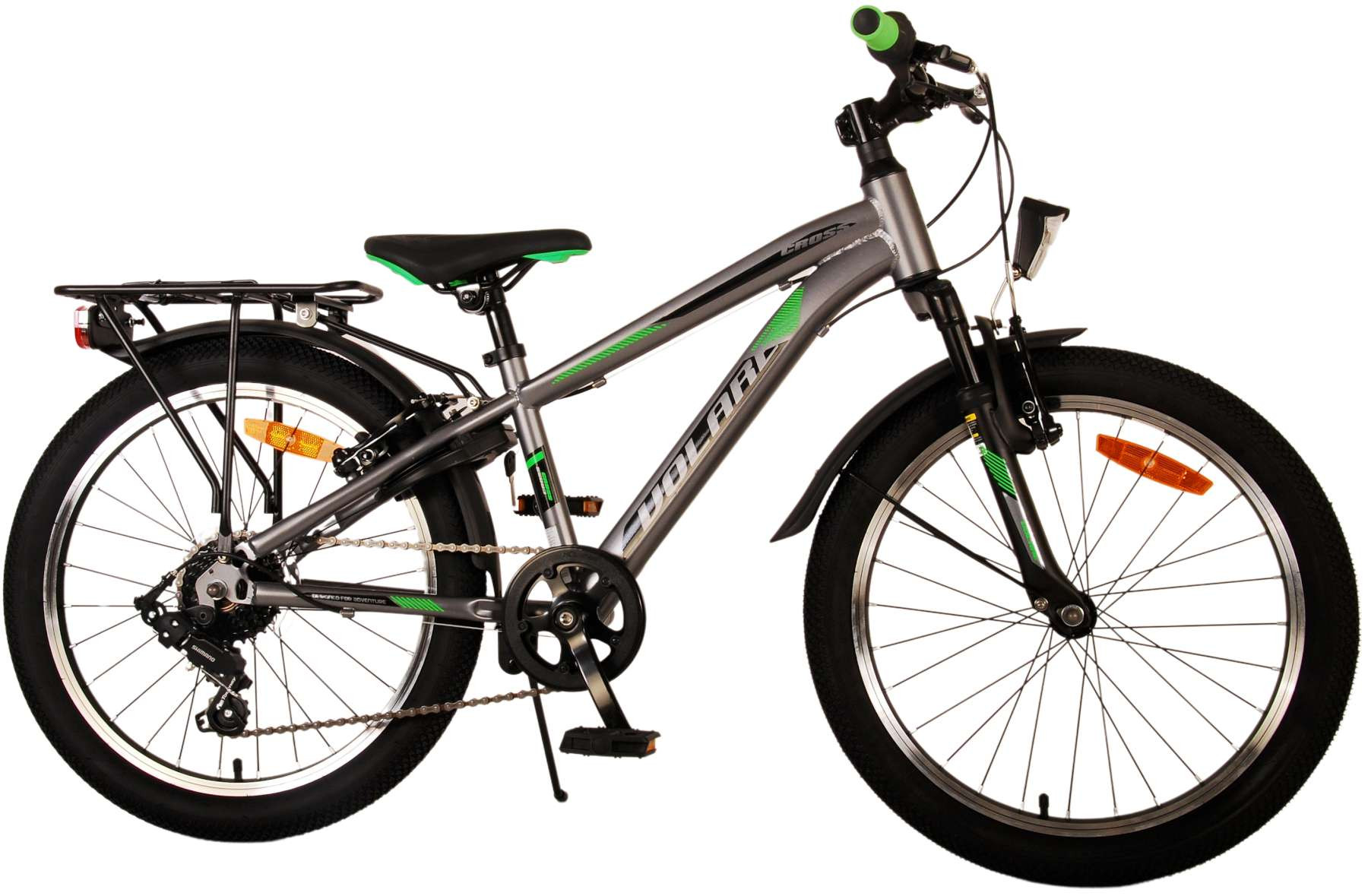 Volare Cross Kinderfiets - 20 Inch - Donker Grijs - 6 Versnellingen