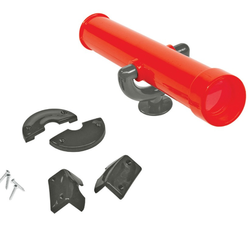 Telescoop - rood/grijs