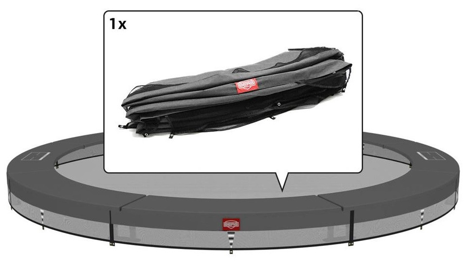 BERG Trampoline Beschermrand Champion - InGround - 430 cm - Grijs (oud Model)