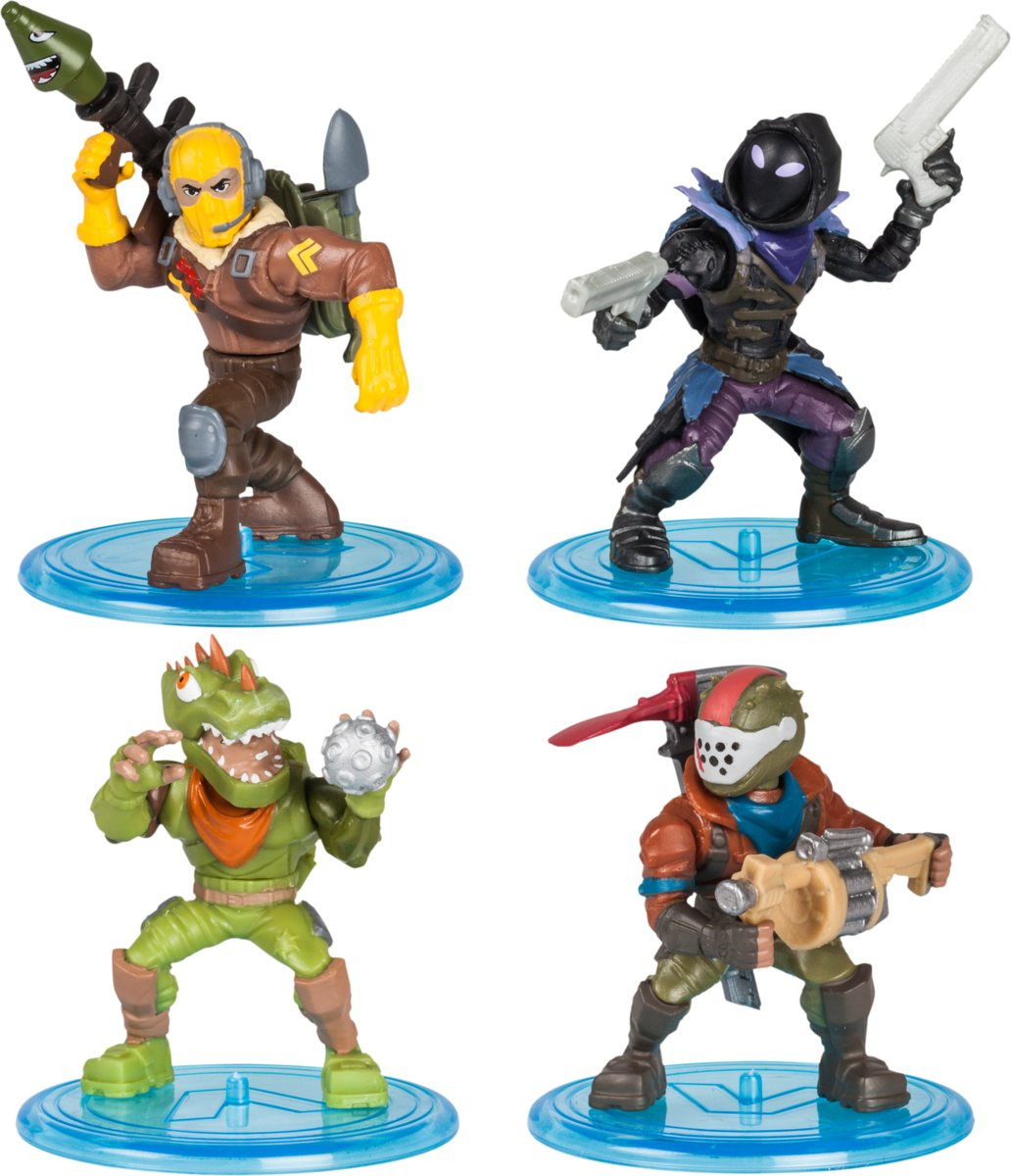 Fortnite Raptor, Rust Lord, Rex en Raven - 4 speelfiguren