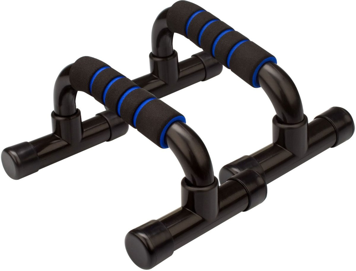 Avento Fitness Push-up Grips - Zwart / Blauw
