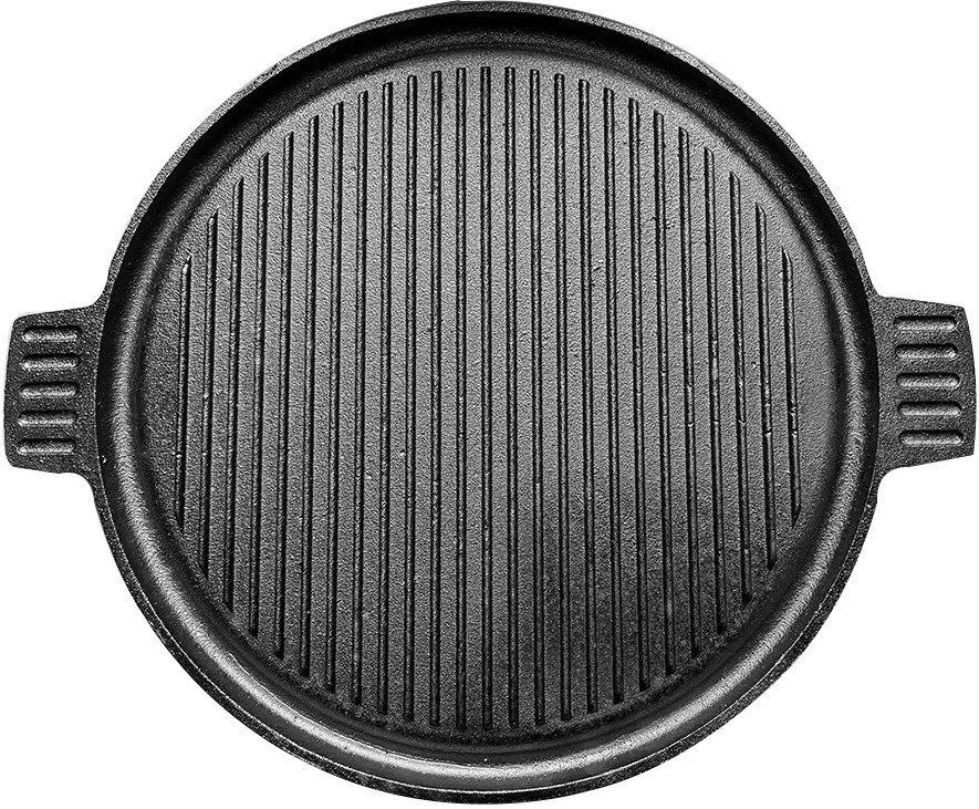 EliteGrill BBQ Gietijzeren Grillplaat - Grillpan voor Steak - Geschikt voor 55 cm / 21 Inch Kamado