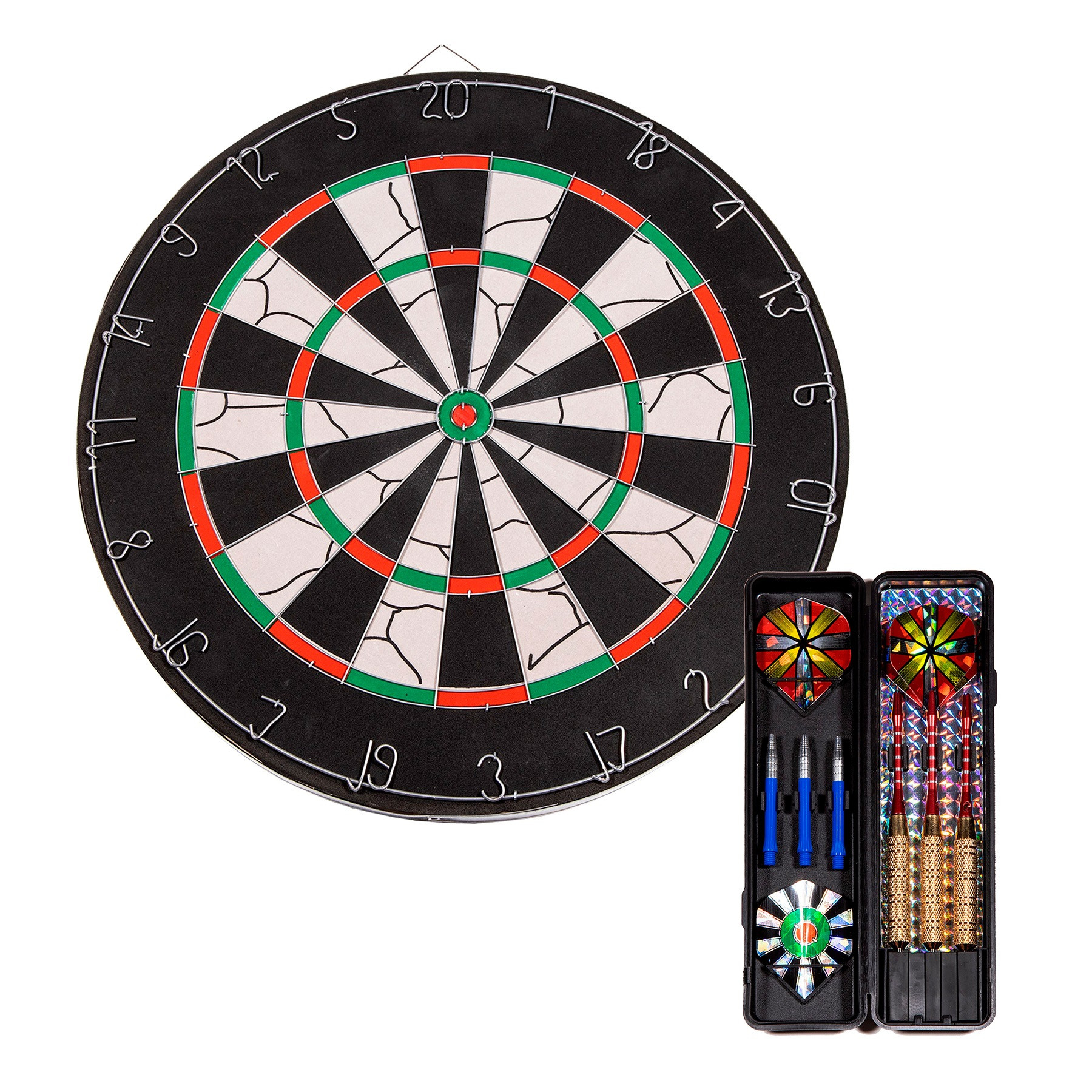 SportX Dartbord met Dartpijlen Deluxe - Voordeelpakket