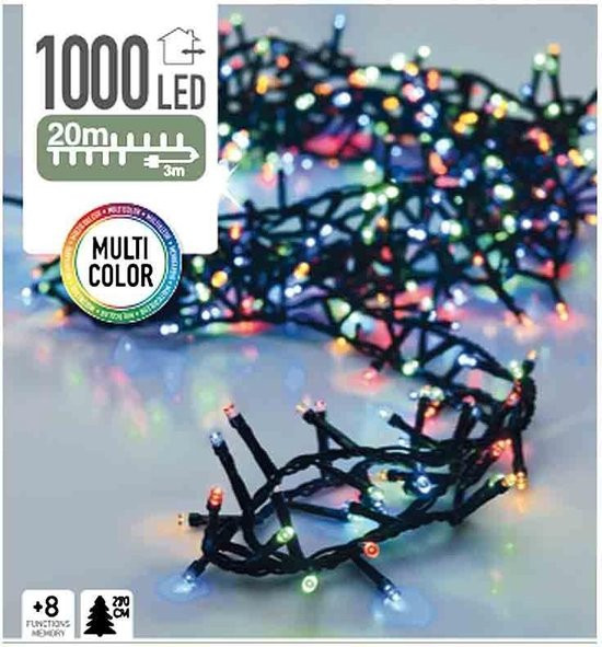 LED Verlichting - 20 Meter - Multicolour - 8 Standen - Kerstverlichting - 1000 LED