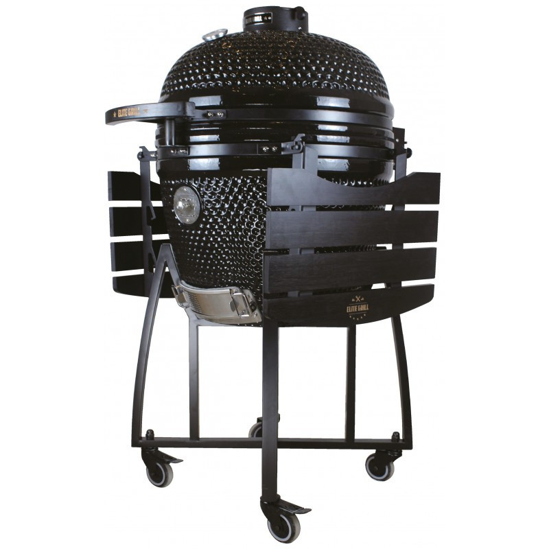 EliteGrill BBQ 45 cm / 18 Inch met Regenhoes - Limited Edition Deluxe - Zwart - Barbecue - Kamado 