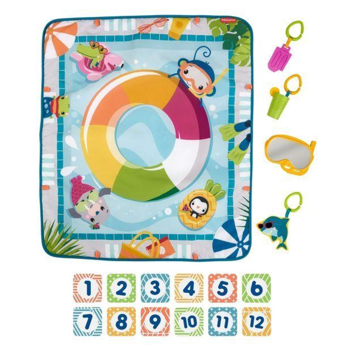 Fisher-Price - Speelkleed met Zwembadthema - Activiteitenmat - Dive Right In