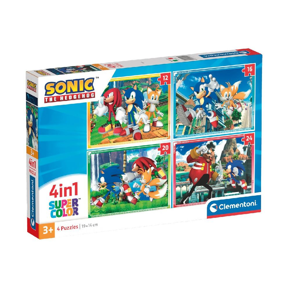 Clementoni Puzzel Sonic Hedgehog 4-in-1