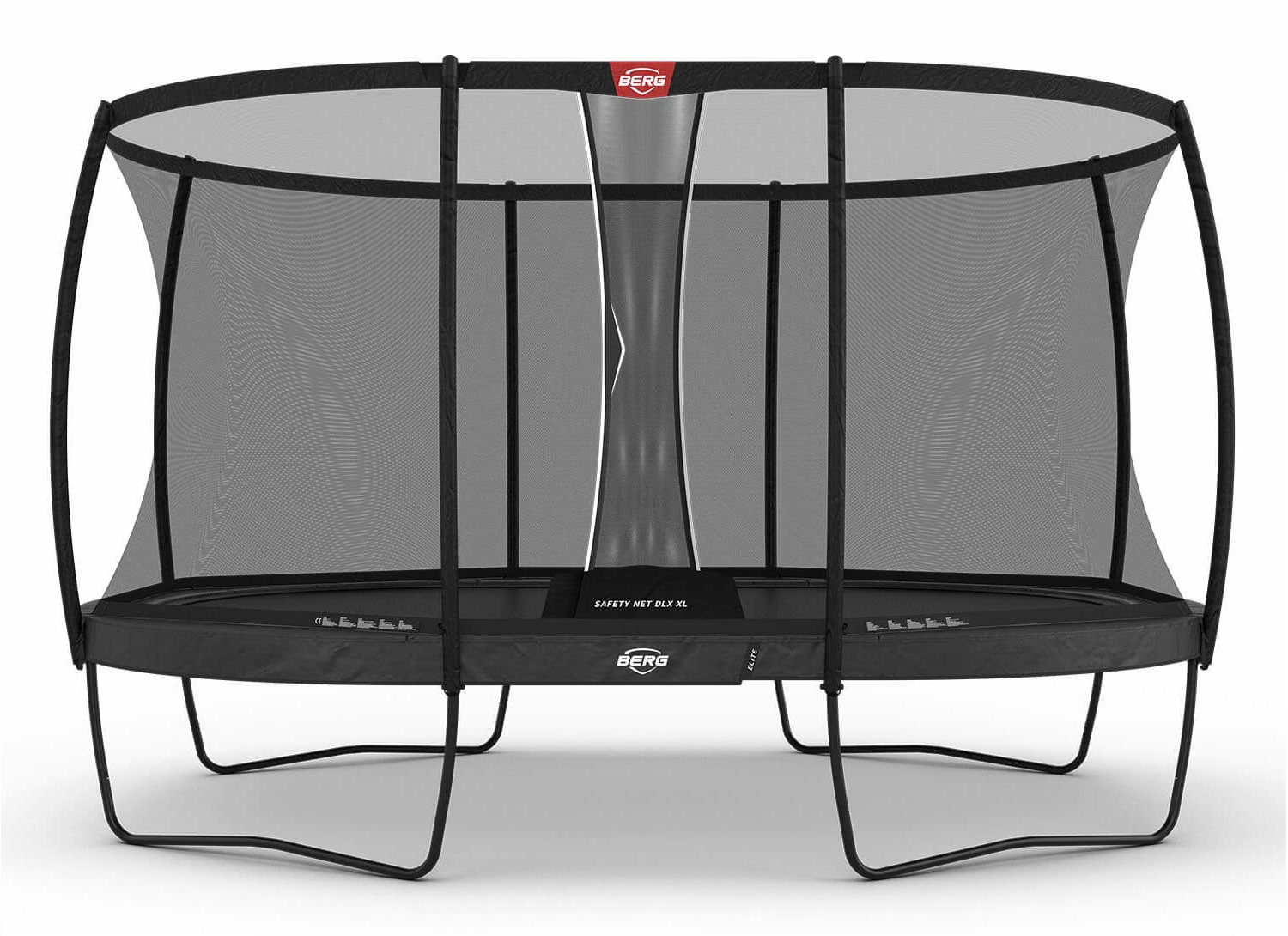 BERG Trampoline Grand Elite met Veiligheidsnet - Safetynet Deluxe XL - 520 x 350 cm - Antraciet Grijs