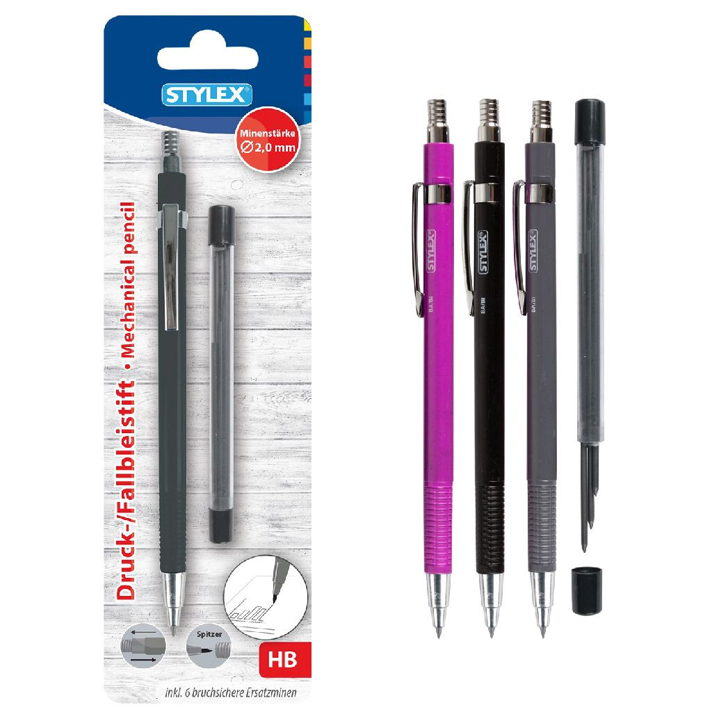 Stylex Potloden - Hb - 2 mm - met Navulling - Prijs per Stuk