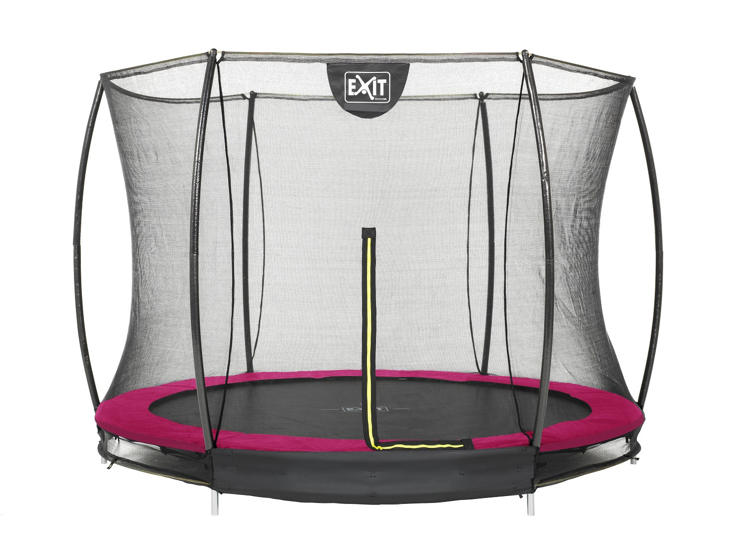 EXIT Silhouette Inground Trampoline 244 cm (8ft) met Veiligheidsnet - Roze