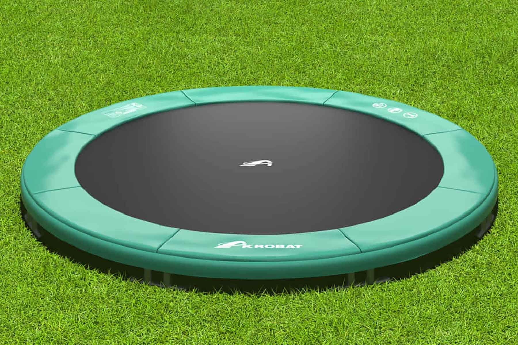 Akrobat Trampoline Primus - Inground - 430 cm - Rond - Groen