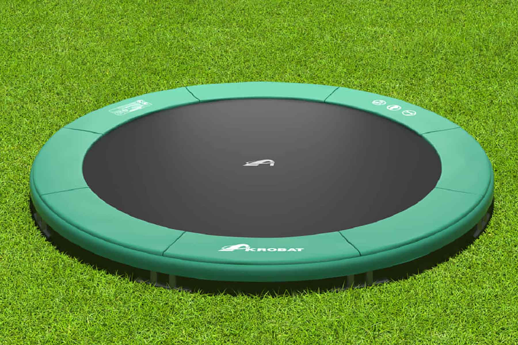 Akrobat Trampoline Orbit - Inground - 305 cm - Groen
