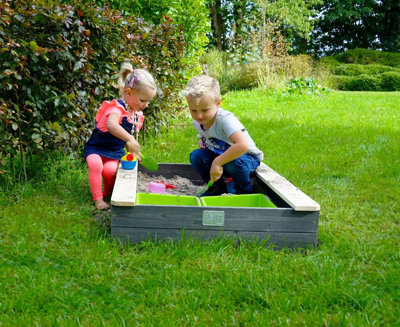 EXIT Aksent Houten Zandbak met deksel