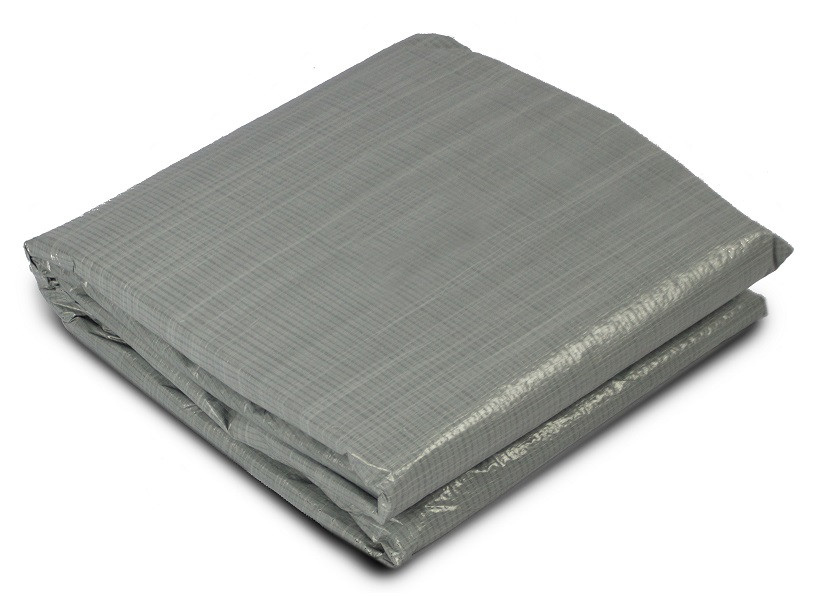 Zwembad Grondzeil 500 x 500 cm - Grijs (universeel voor alle zwembaden!)