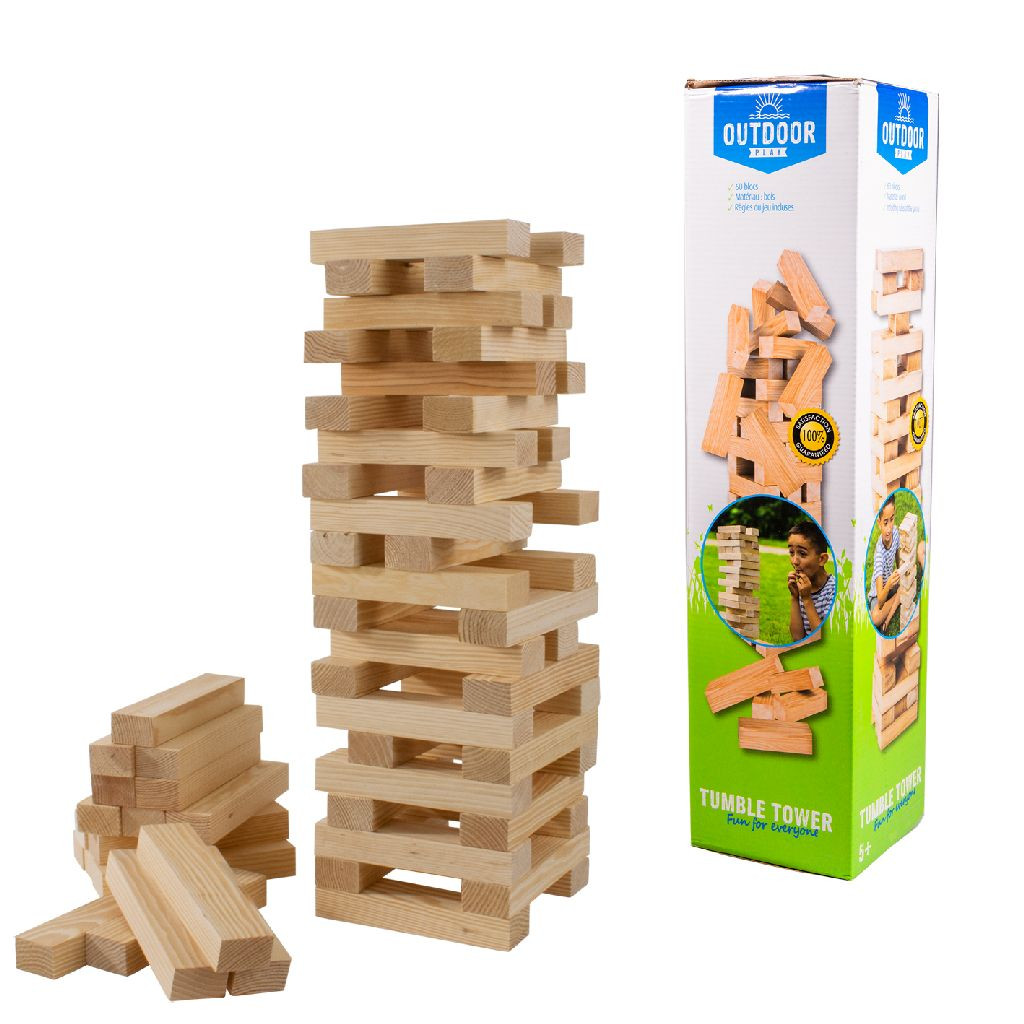Outdoor Play Toren - Jenga van hout
