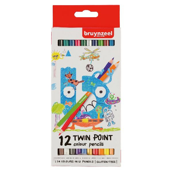 Bruynzeel Kleurpotloden Twin Point 12 Stuks