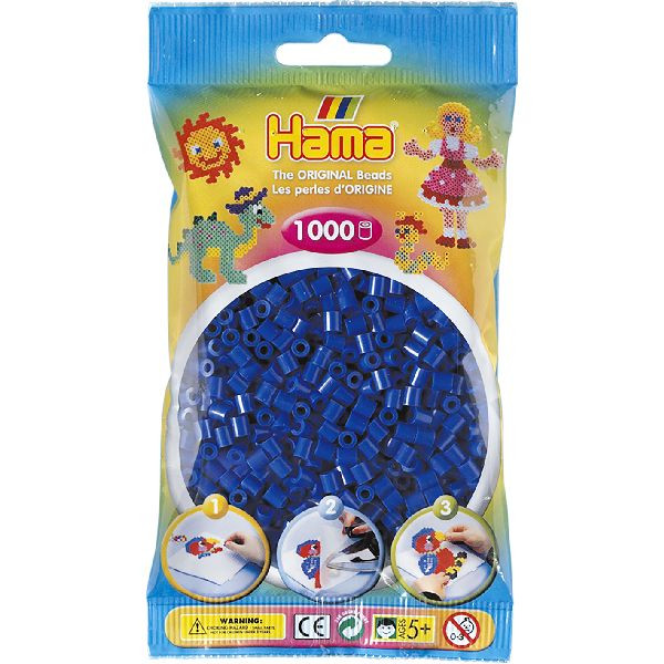 Hama Strijkkralen 1000st. Beads Blauw