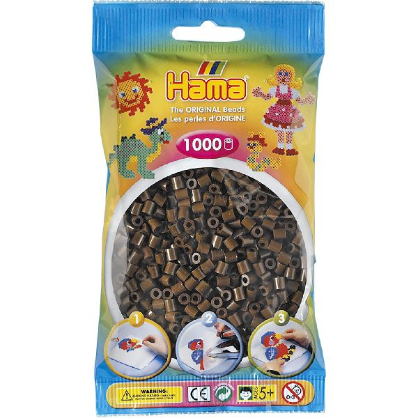 Hama Strijkkralen 1000st. Beads Bruin