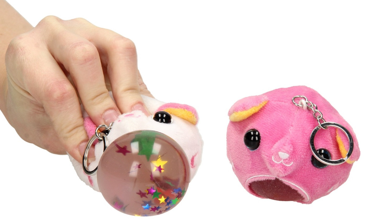 Squishy Zachte Dieren Sleutelhanger - Knijpdier Kat - Prijs per Stuk