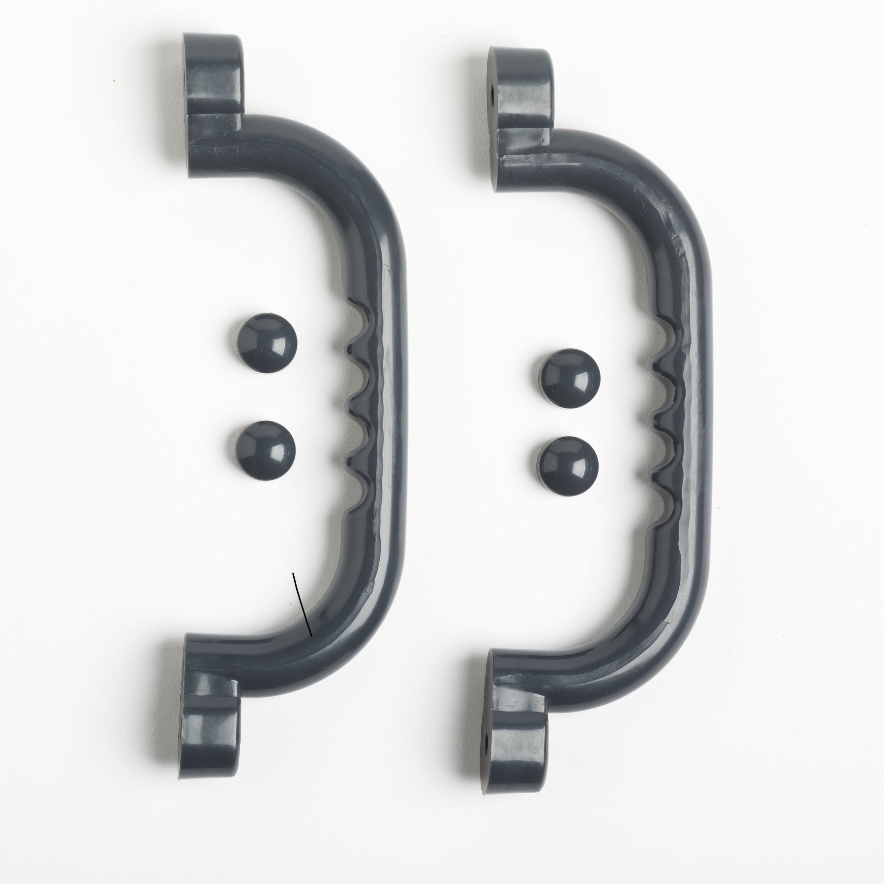 Kunststof Handgrepen Set - Antraciet