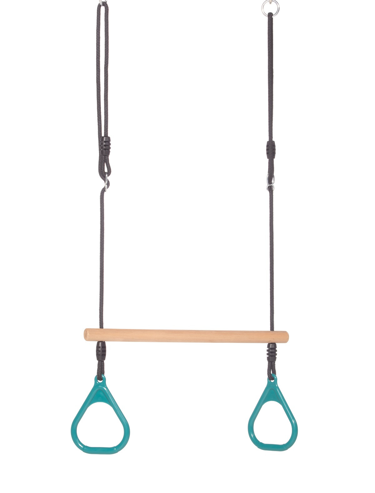 Ringtrapeze met Kunststof Ringen - Turquoise