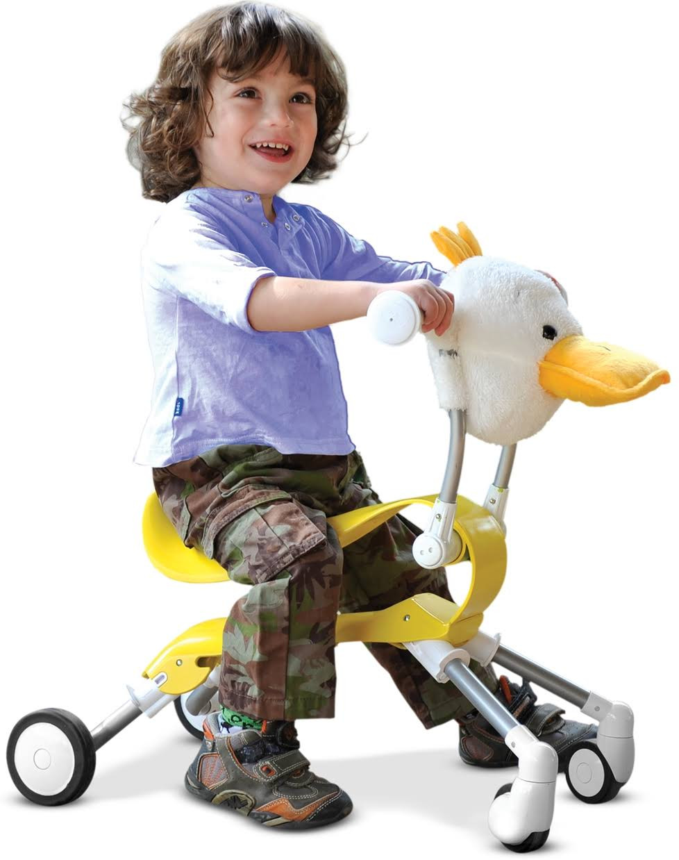 Smart Trike - Kindervoertuig - Springo Farm Eend - Geel - Loopauto - Duckie