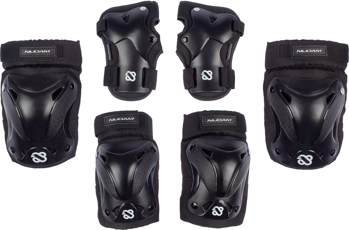 Skate Beschermset voor Volwassenen - Ink Shield - Zwart - Maat L