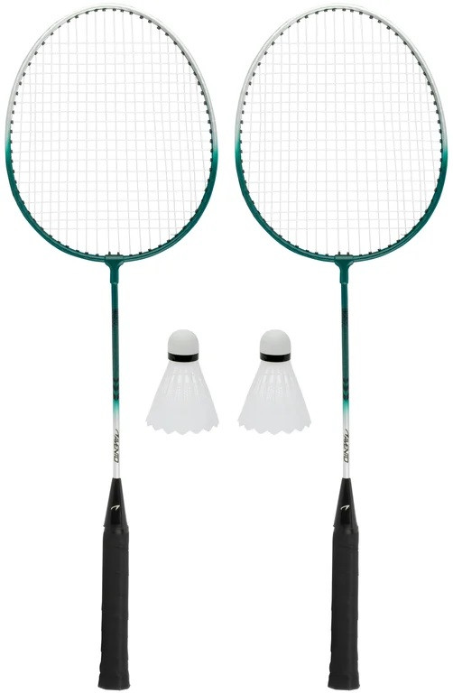 Avento Badminton Set Staal - Power Speed - Zilver / Groen 