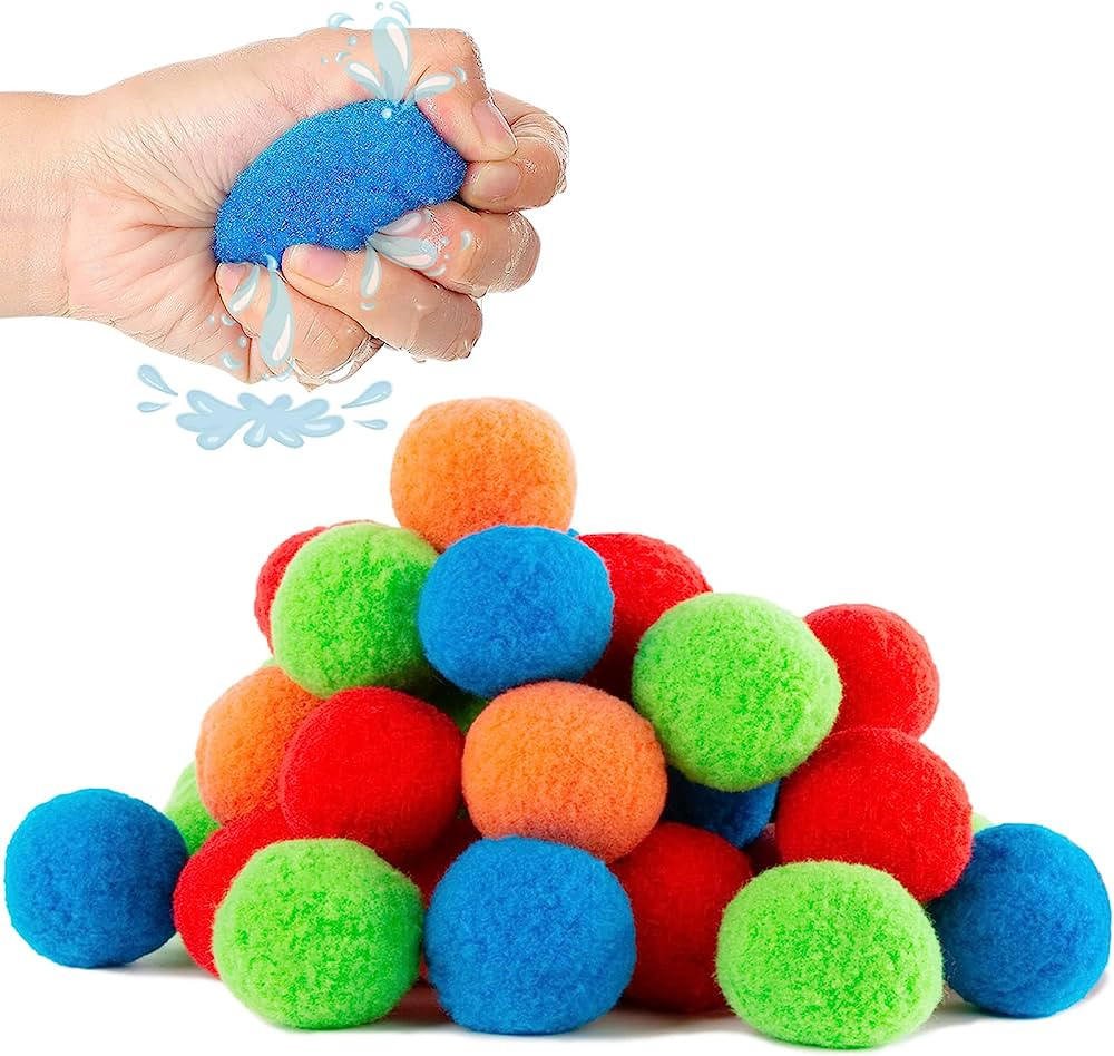 Waterbomb Sponge - Herbruikbare Waterballonnen - 24 Stuks 