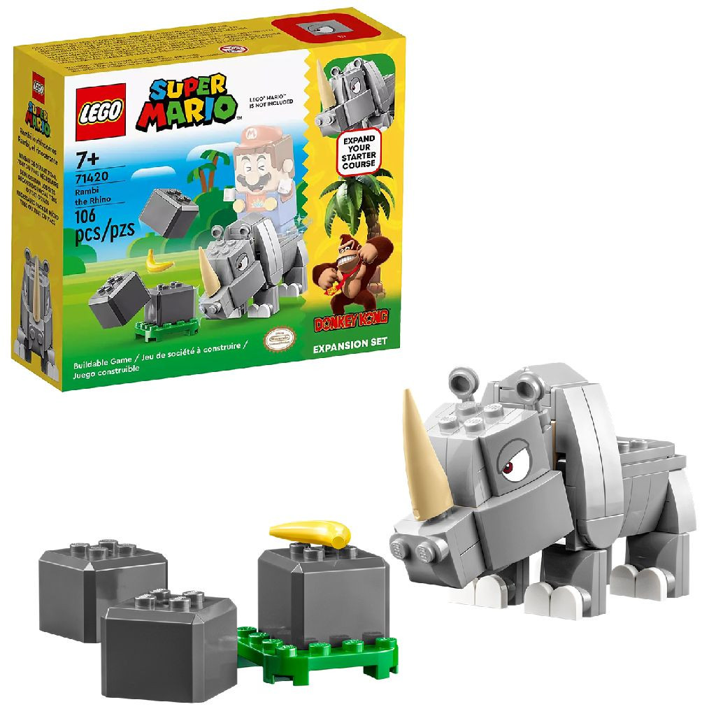 71420 LEGO Super Mario Uitbreidingsset: Rambi de Neushoorn
