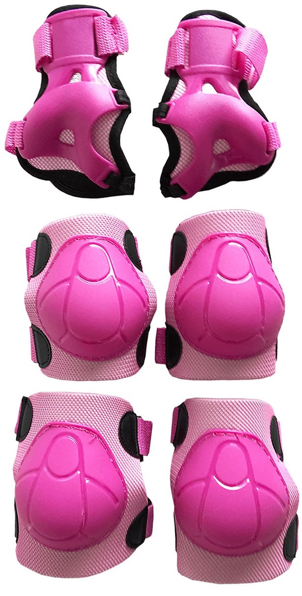 Beschermset van knie, elleboog- en polsbeschermers - Medium - Roze