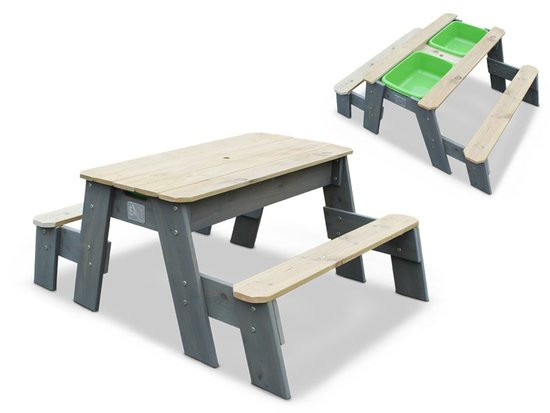 EXIT Aksent Zand-,Water- en Picknicktafel (2 bankjes)