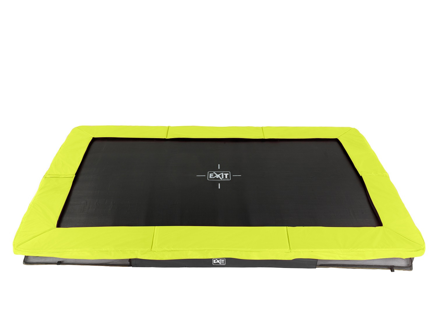 EXIT Silhouette Ground Rechthoekige Trampoline 214 x 305 cm (7x10ft) - Lime