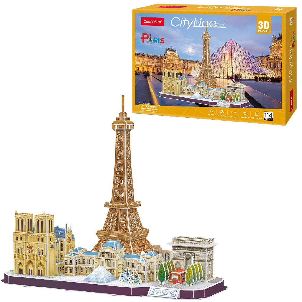 CubicFun City Line Parijs - 3d Puzzel - National Geographic
