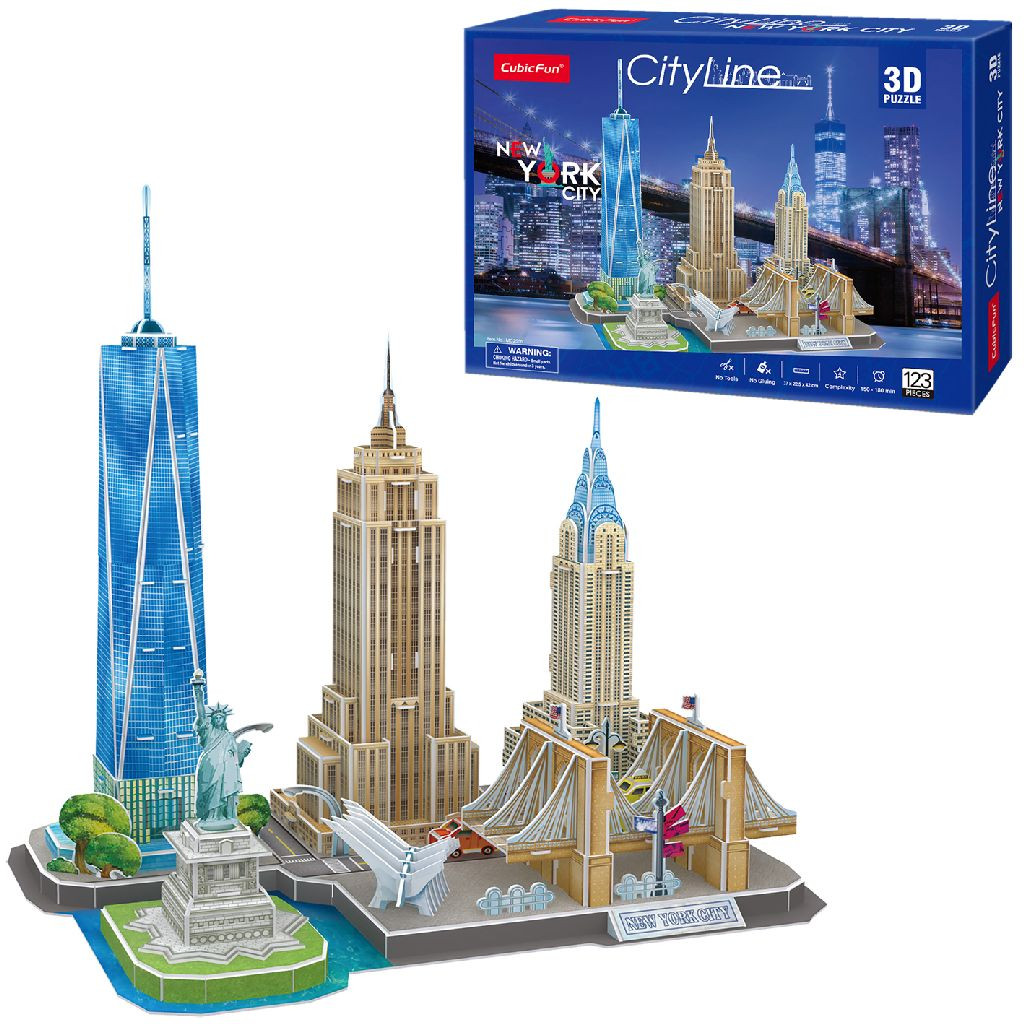 Cubic Fun City Line New York City - 3d Puzzel - National Geographic