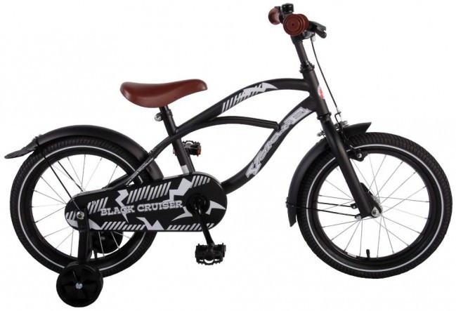 Volare Black Cruiser Kinderfiets - 16 Inch - Zwart 