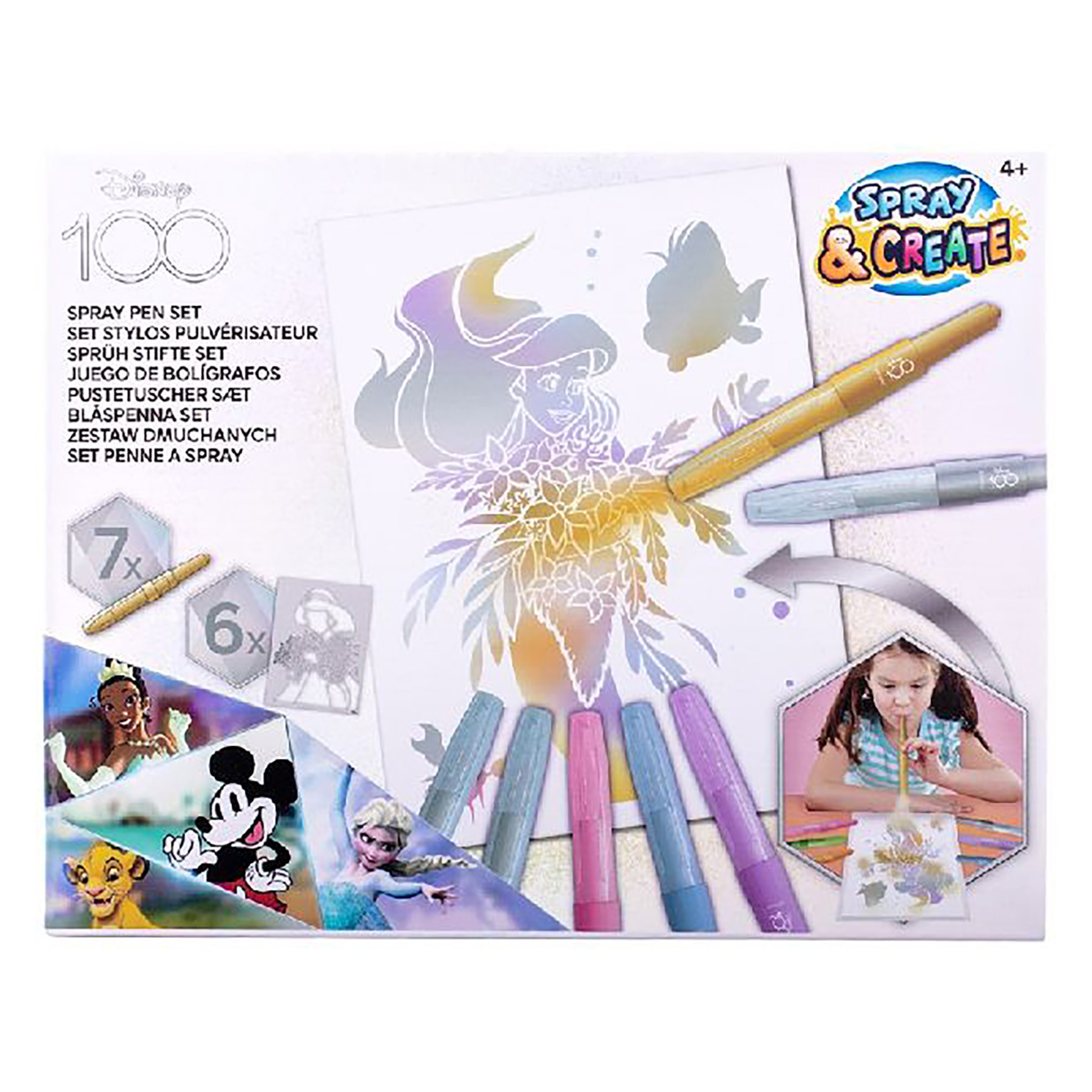 Disney 100 jaar Spray Pennen Set - Blaaspennen