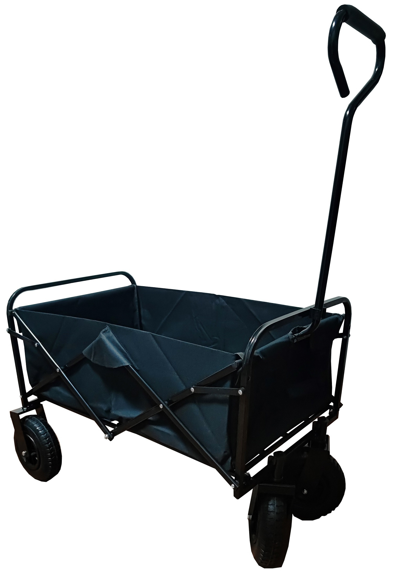 Bolderkar / Bolderwagen met Luchtbanden - Opvouwbaar - Zwart