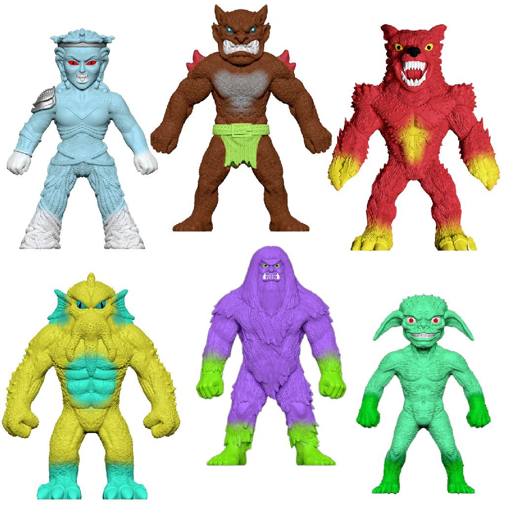 Stretchapalz Monster Figuur - 14  cm - Prijs per Stuk