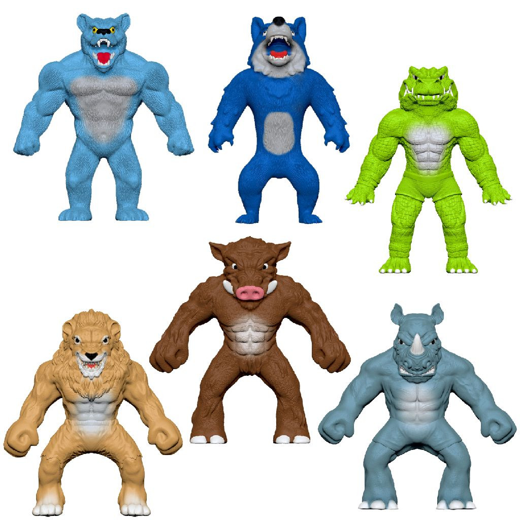 Stretchapalz Rascals Dier Figuur - 14  cm - Prijs per Stuk