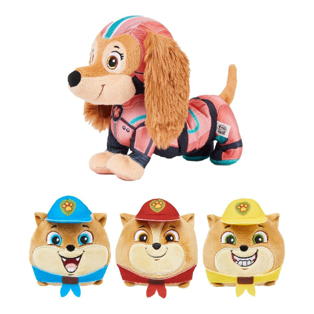 Paw Patrol Mighty Movie - Knuffel Liberty en Poms