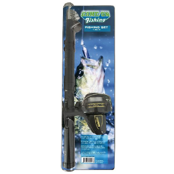 Game on Fishing Tele Werphengel 1,6 Meter met Accessoires 