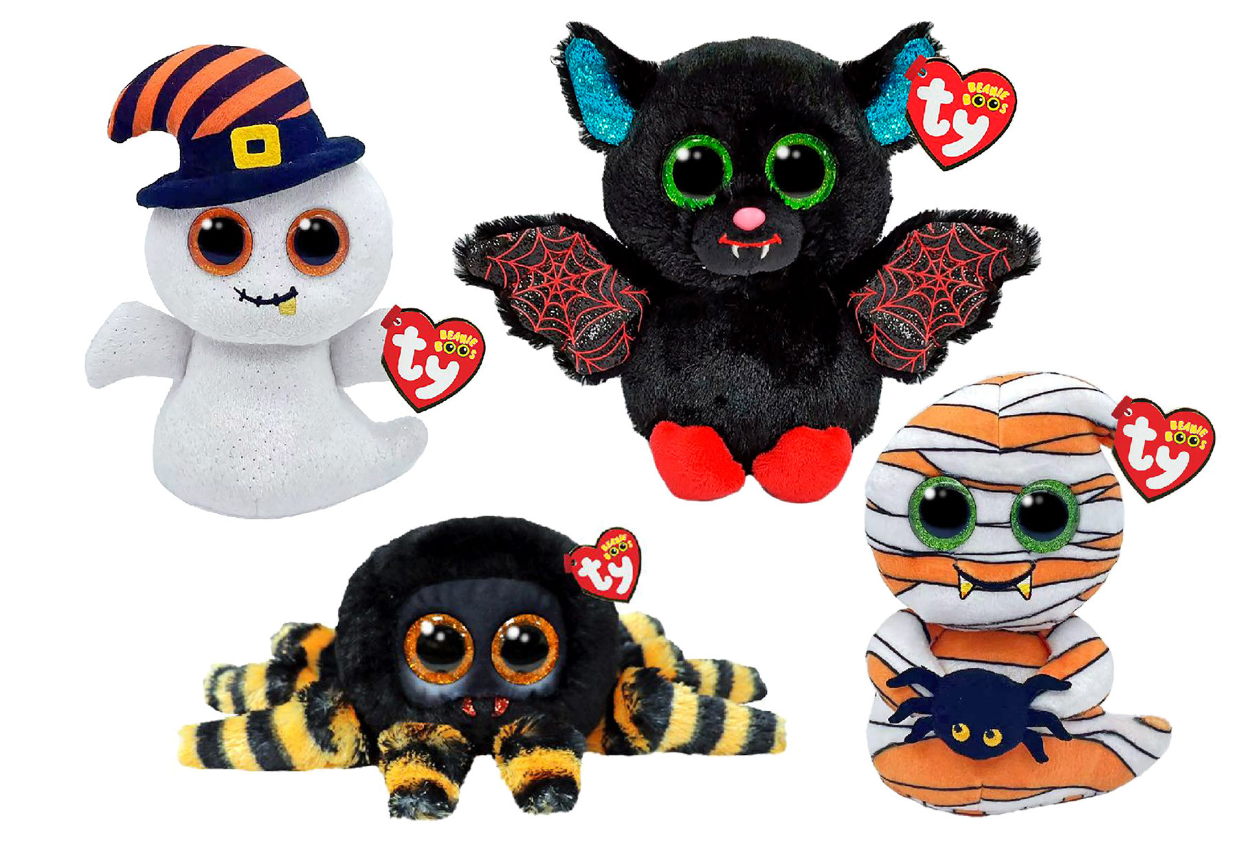 Ty Beanie Boo Halloween Pakket - met Charlotte Mumford Ophelia en Nightcap - Knuffels
