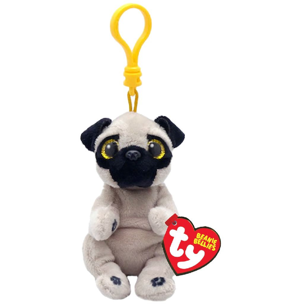 Ty Beanie Babies Bellies Clip - Izzy Dog - Sleutelhanger - 10 cm
