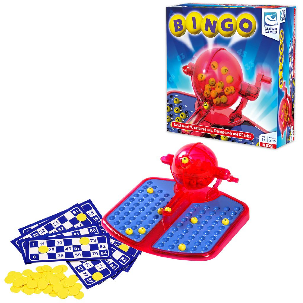 Bingomolen met 90 ballen en bingokaarten